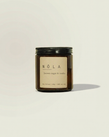brown sugar & tonka candles