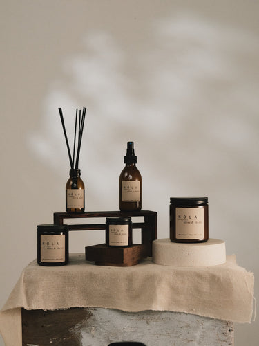 olive & thyme candles