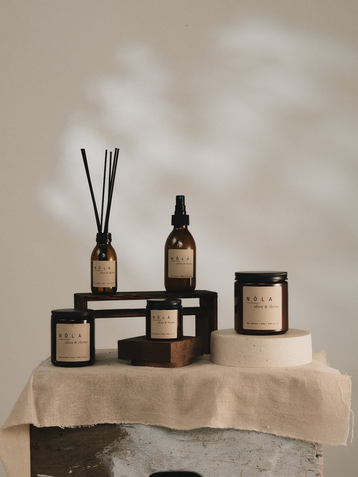 NŌLA candle, reed diffuser and room spray
