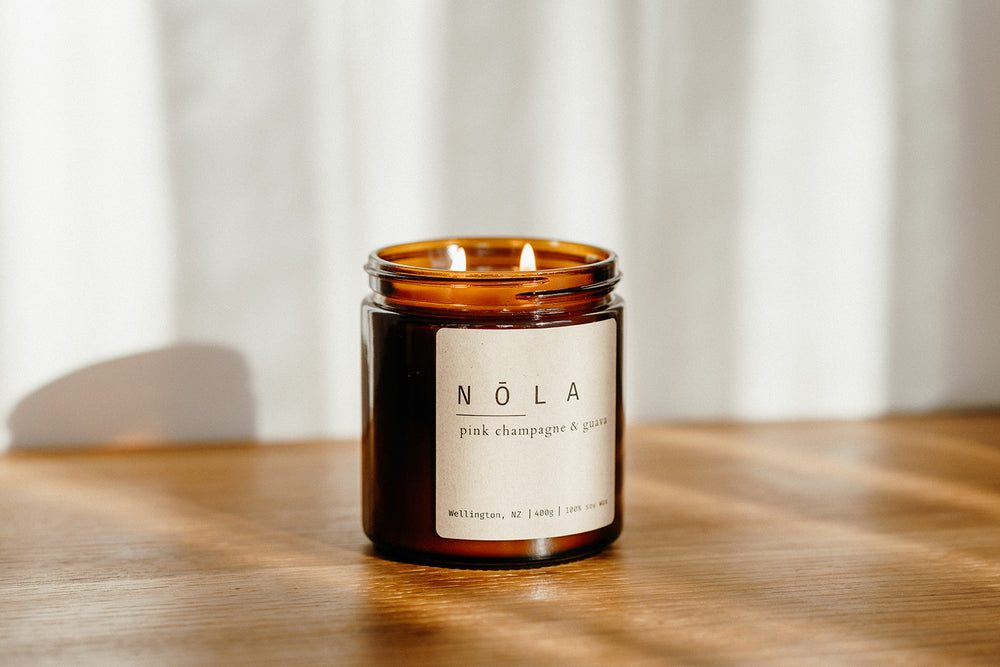 NŌLA Pink Champagne & Guava candle