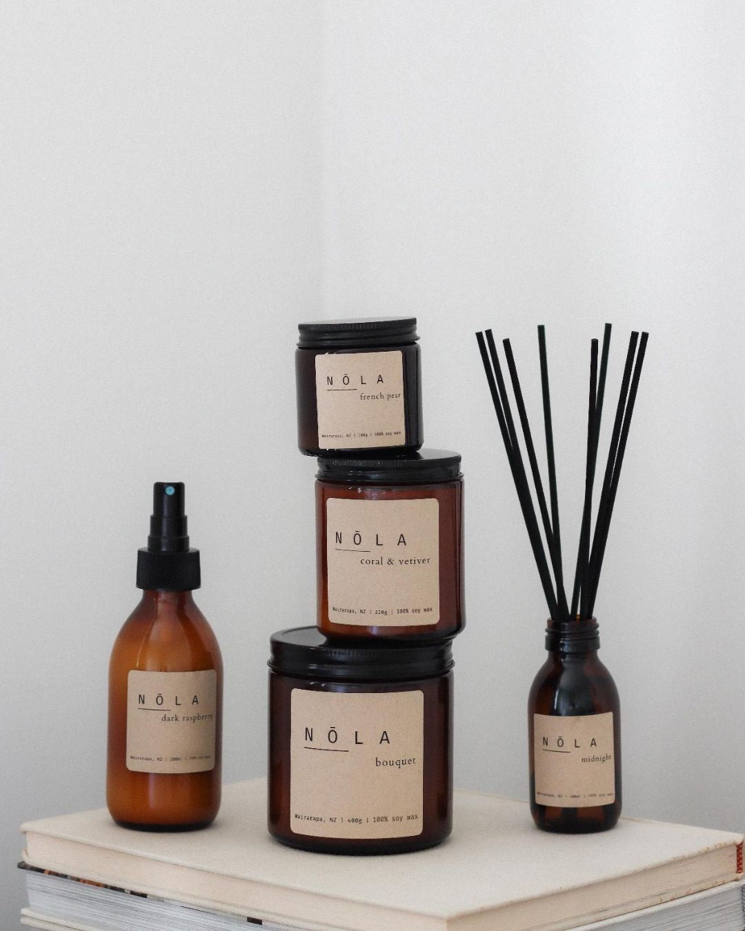 NŌLA candle, reed diffuser and room spray