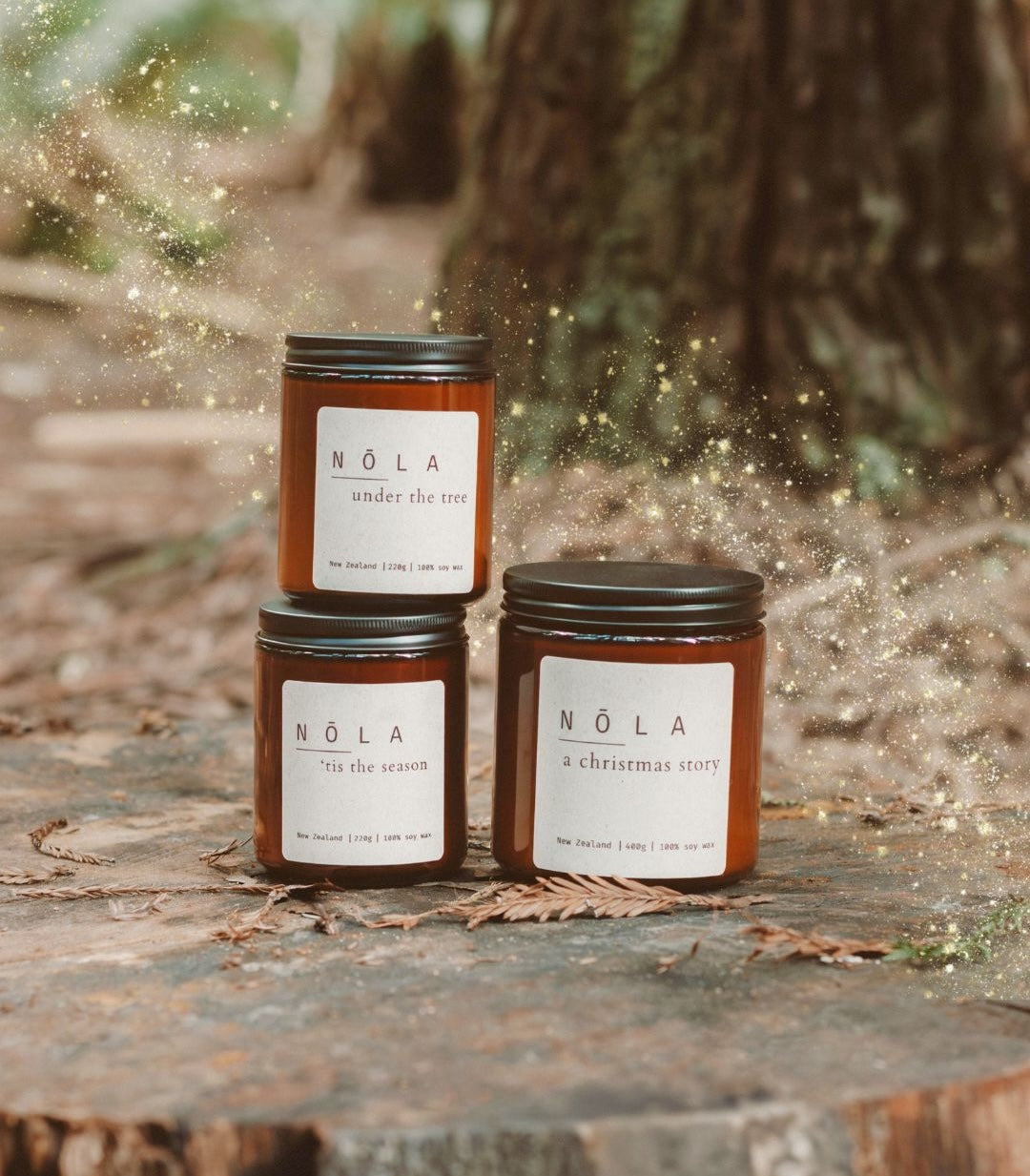 NŌLA Christmas candle collection